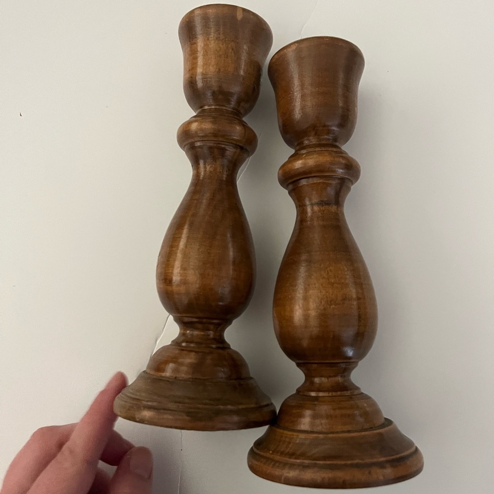 Antique candle stick holders